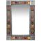 Extra Large Tile Mirror Frame - Day of the Dead - Natural Finish