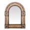 Medium Arched Tin & Stone Mirror - Copper Finish