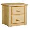 Northwoods 2-Drawer Nightstand - Clear Finish