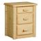 Northwoods 3-Drawer Nightstand - Clear Finish