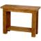 Barnwood Sofa Table w/Shelf: Honey Pine