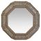Large Octagonal Tile Mirror - Oxidized Finish