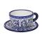 Large Coffee Cup w/ Saucer