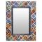 Talavera Tile Mirror - Oxidized Finish