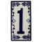 Tile House Number 1:Cobalt Blue and White