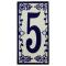 Southwest House Number 5:Cobalt Blue and White