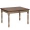 36 Country Dining Table w/ Drawer - Sandstone & Walnut