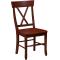 Country X-Back Chair - Burgundy Finish