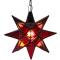 Large Red Glass Star