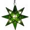 Large Green Glass Star