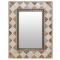 Marble & Onyx Tile Mirror - Oxidized Tin Finish