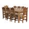 Large Julio Dining Table w/ Eight Santana Chairs