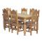 Medium Lyon Dining Table w/ Six Santana Chairs