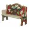 Maroon Lily Triple Bench