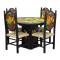 Carved Fruit Dining Set - Woven Seats
