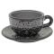 Large Coffee Cup w/ Saucer
