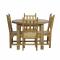 Round Julio Dining Table w/ Four New Mexico Chairs