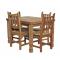 Square Julio Dining Table w/ Four New Mexico Chairs