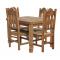 Square Julio Dining Table w/ Four Santana Chairs