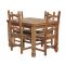 Square Julio Dining Table w/ Four Colonial Chairs