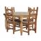 Round Lyon Dining Table w/ Four Colonial Chairs