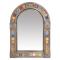 Large Arched Tile Mirror - Oxidized Finish