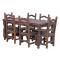 Medium Remington Dining Table w/ Six Ladderback Chairs