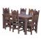 Medium Ranch Dining Table w/ Six Cassidy Chairs