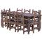 Large Remington Dining Table w/ Eight Ladderback Chairs