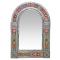 Medium Arched Tile Mirror - Natural Finish