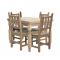 Square Lyon Dining Table w/ Four New Mexico Chairs