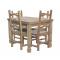 Square Julio Dining Table w/ Four Colonial Chairs