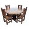 Barnwood Dining Table w/ Reversible Poker Top: Honey Pine