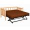 Northwoods Twin Day Bed w/ Twin Pop Up Trundle - Clear Finish