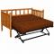 Northwoods Twin Day Bed w/ Twin Pop Up Trundle - Honey Finish