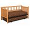 Northwoods Twin Day Bed w/ Twin Roll Out Trundle - Honey Finish